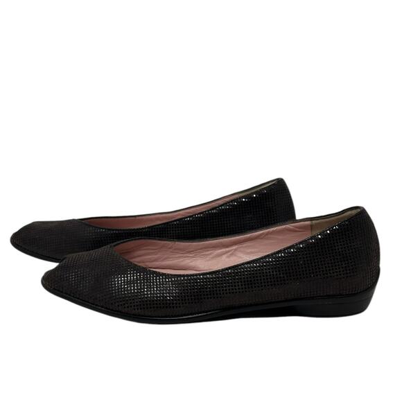 Amalfi brown waffled suede peep toes shoes size 8 - Picture 2 of 15